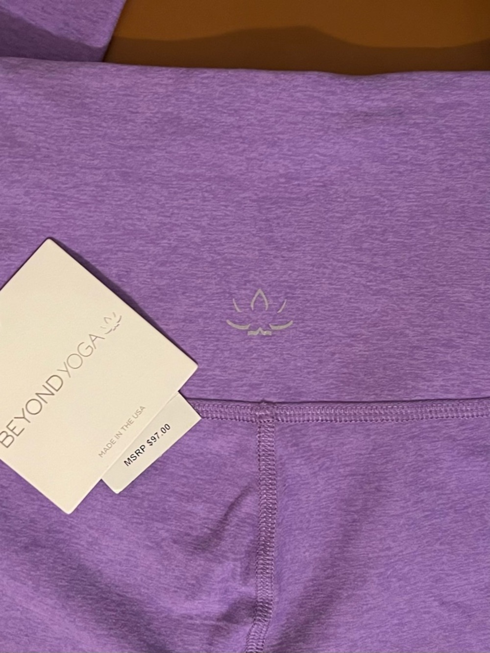 NWT Beyond Yoga Spacedye Caught in the Midi Leggings in Bright Amethyst Heather - Picture 10 of 10